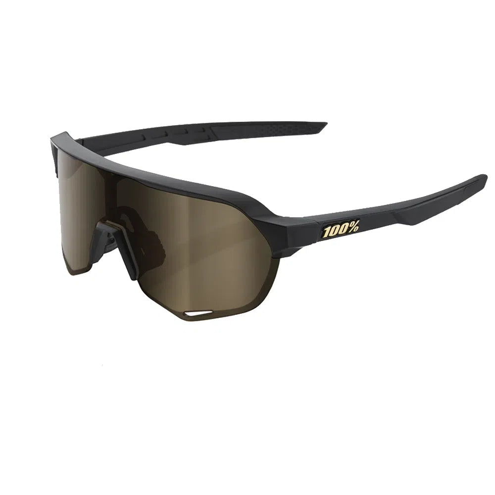 RIDE 100% Eyewear S2 - Matte Black/Soft Gold Lens-Eyewear-841269177160