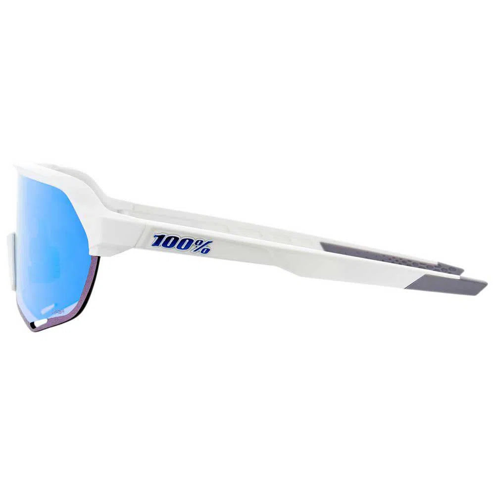 RIDE 100% Eyewear S2 - Matte White/Hiper Blue Multilayer Mirror Lens-Eyewear-841269157315