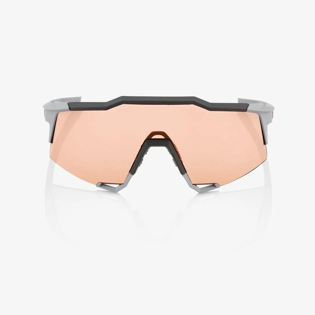 RIDE 100% Eyewear S3 - Soft Tact Stone Grey Hiper Coral Lens-Eyewear-00195206