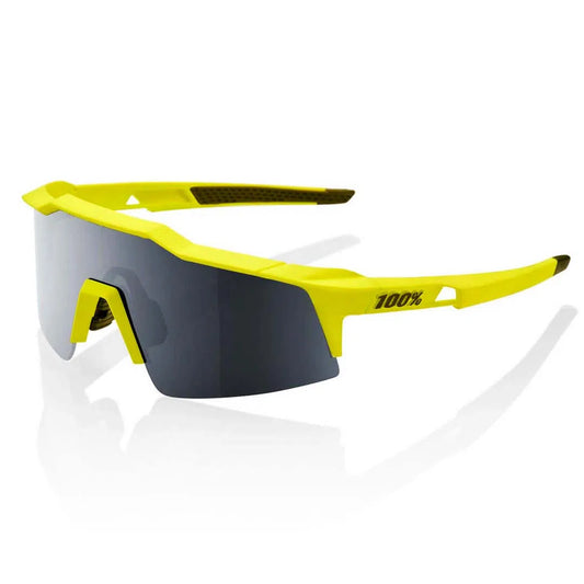 RIDE 100% Eyewear Speedcraft SL - Soft Tact Banana Black Mirror Lens-Eyewear-88947334