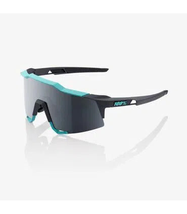 RIDE 100% Eyewear Speedcraft Soft Tact Celeste Green/Cement Grey - Black Mirror Len-Eyewear-68958854