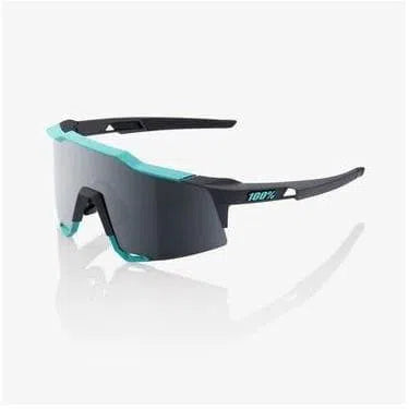 RIDE 100% Eyewear Speedcraft - Soft Tact Celeste Green/Cement Grey - Black Mirror Len Default 100% 