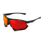 SCICON AEROCOMFORT XL BLACK Sunglasses - MULTIMIRROR RED LENSES