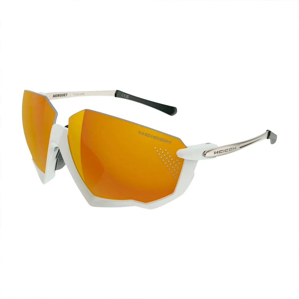 SCICON AEROJET TITANIUM METAL WHITE Sunglasses - MULTIMIRROR BRONZE LENSES