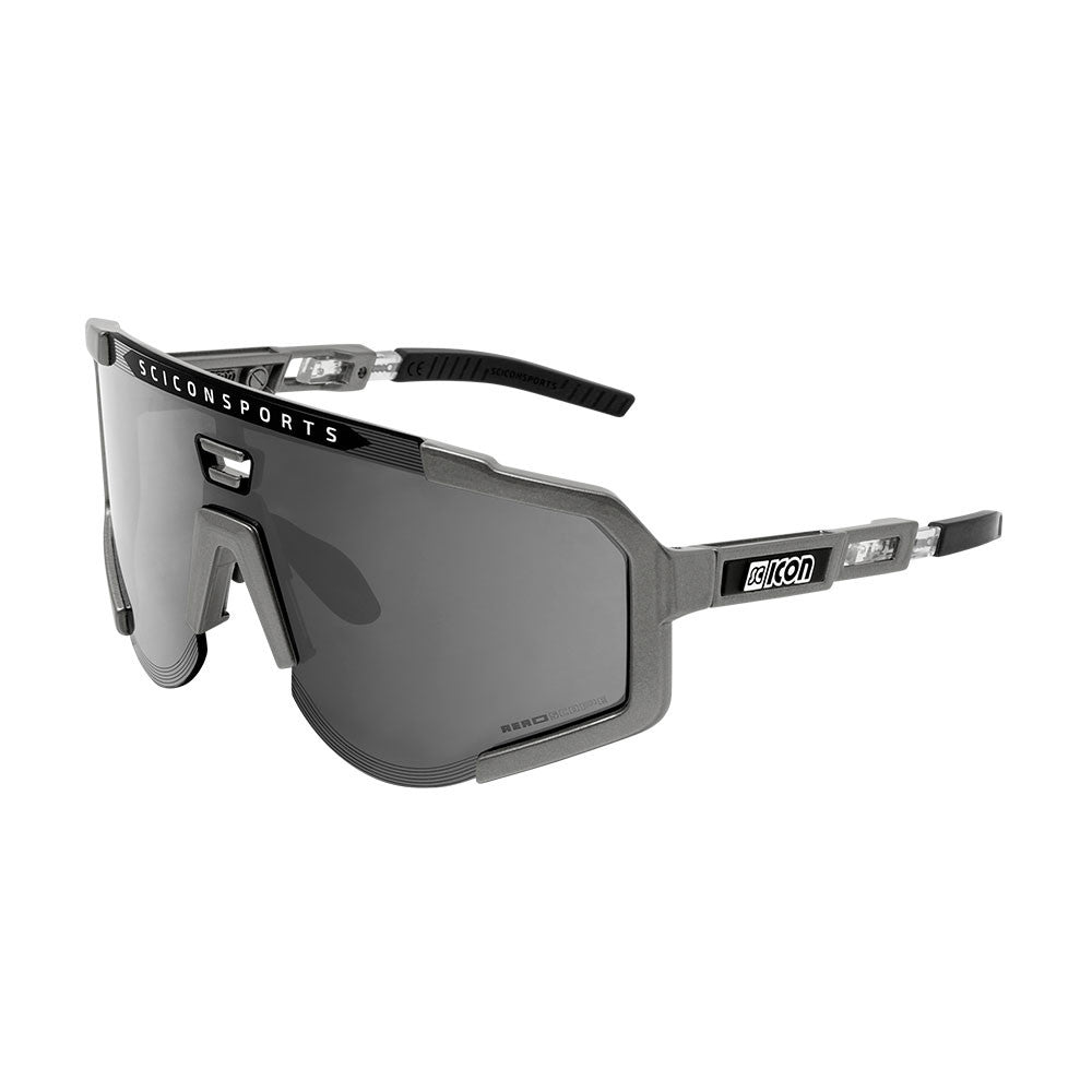 SCICON AEROSCOPE ANTHRACITE GREY Sunglasses - MULTIMIRROR SILVER LENSES