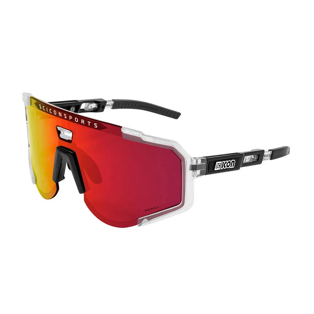 SCICON AEROSCOPE CRYSTAL Sunglasses - MULTIMIRROR RED LENSES