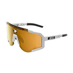 SCICON AEROSCOPE WHITE Sunglasses - MULTIMIRROR BRONZE LENSES