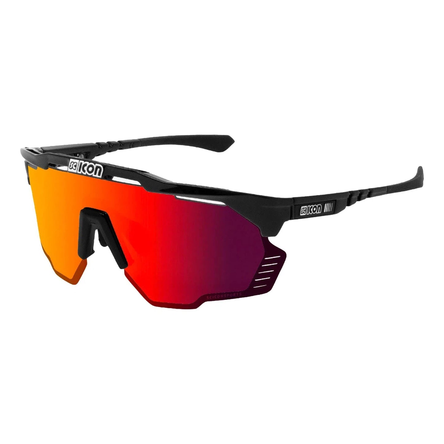 SCICON Aeroshade Kunken Eyewear - Carbon Matt/Multimirror Red-Eyewear-8023848106699