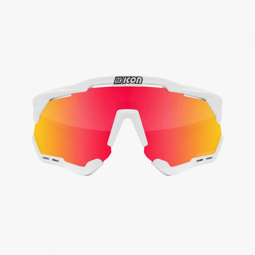 SCICON Aeroshade XLEyewear - White Fender/Multimirror Red-Eyewear-8023848087967