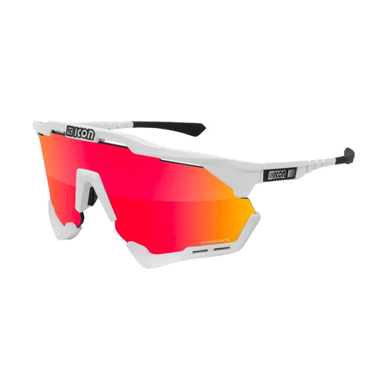 SCICON Aeroshade XLEyewear - White Fender/Multimirror Red-Eyewear-8023848087967