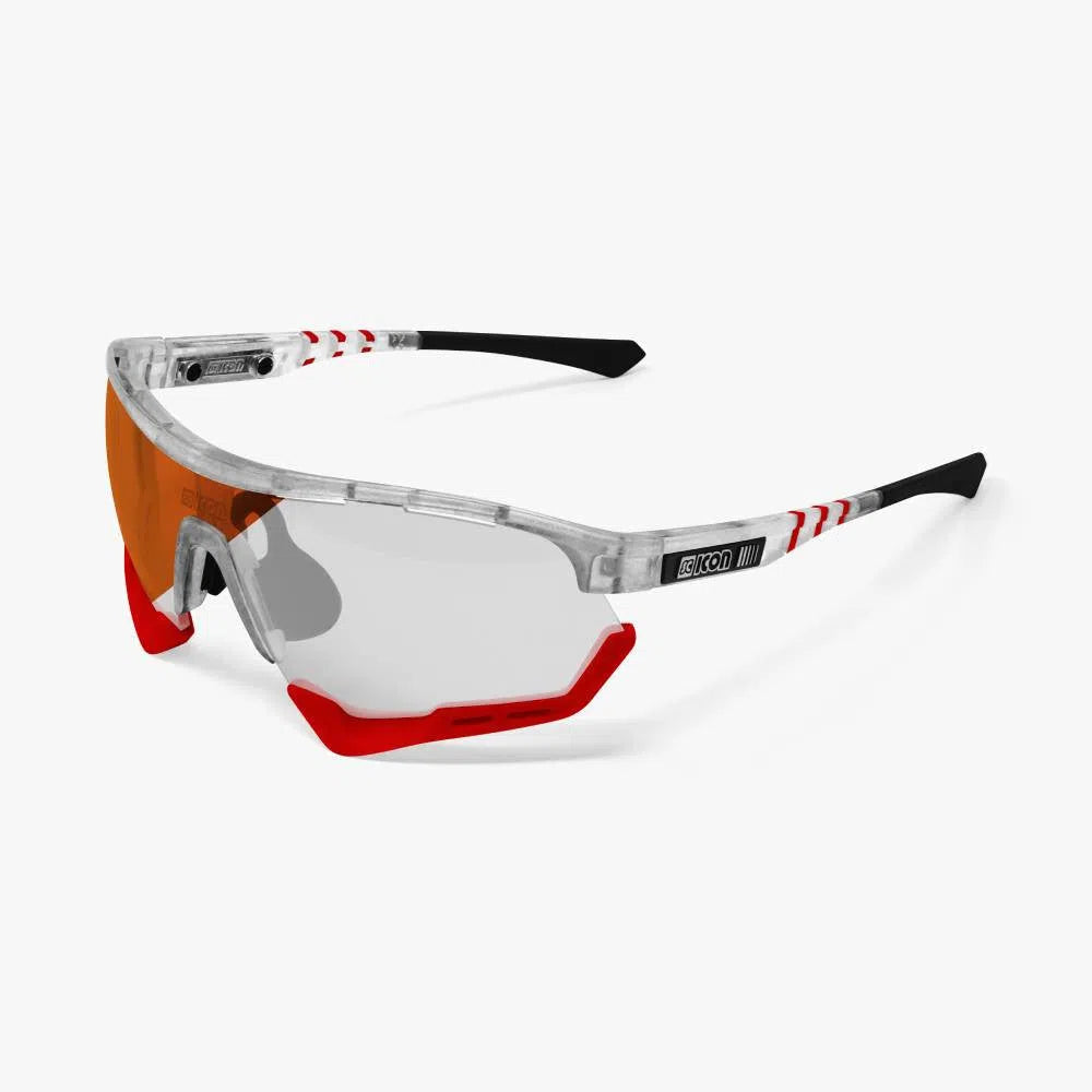 SCICON AEROTECH XL FROZEN MATT Sunglasses - PHOTOCHROMIC RED LENS