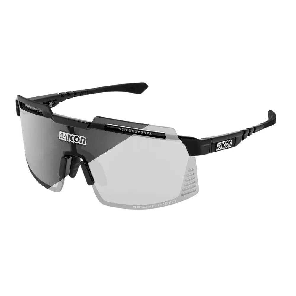 SCICON AEROWATT FOZA BLACK GLOSS Sunglasses - PHOTOCHROMIC SILVER LENS