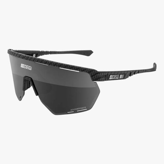 SCICON AEROWING CARBON MATT Sunglasses - MULTIMIRROR SILVER LENSES