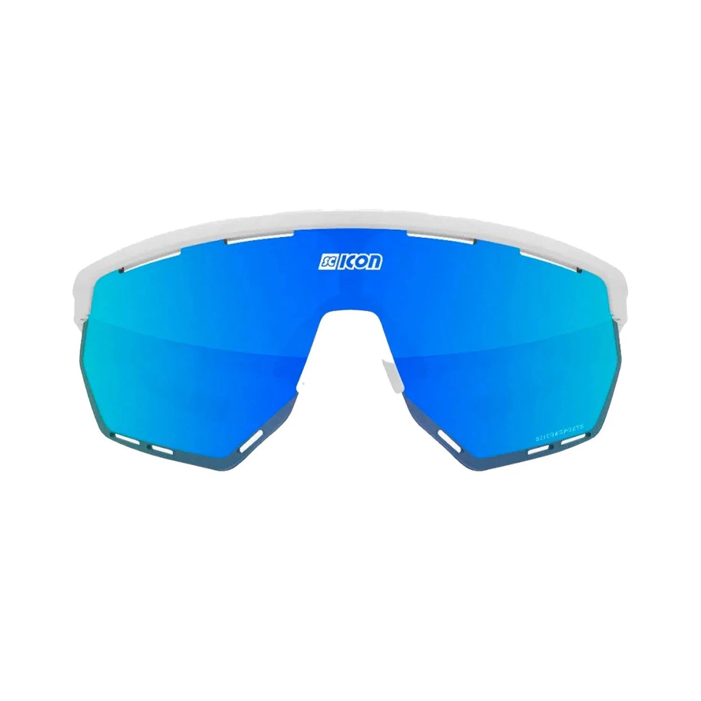 SCICON Aerowing Eyewear - White Gloss/Multimirror Blue-Eyewear-8023848088247