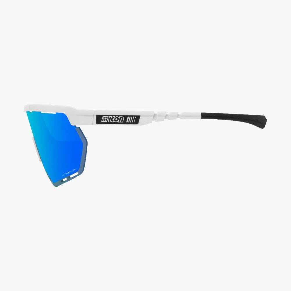 SCICON Aerowing Eyewear - White Gloss/Multimirror Blue-Eyewear-8023848088247