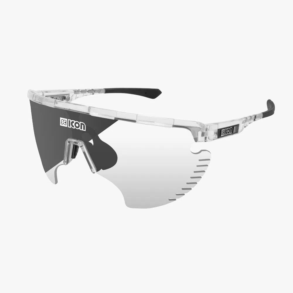 SCICON AEROWING LAMON CRYSTAL GLOSS Sunglasses - PHOTOCHROMIC SILVER MIRROR LENS