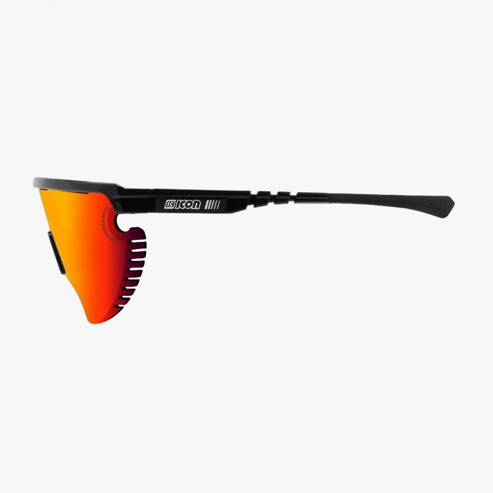 SCICON Aerowing Lamon Eyewear - Black Gloss/Multimirror Red-Eyewear-8023848104886