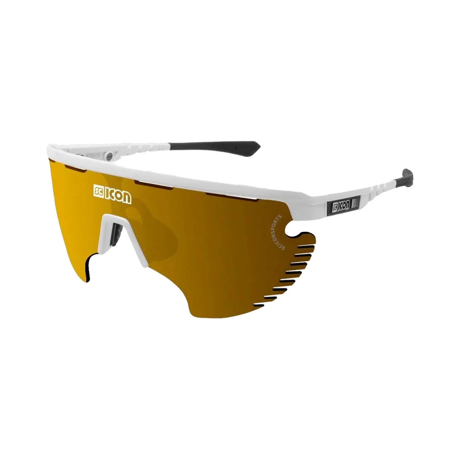 SCICON Aerowing Lamon Eyewear - White Gloss/Multimirror Red-Eyewear-8023848104978