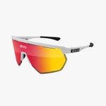 SCICON AEROWING WHITE GLOSS Sunglasses - MULTIMIRROR RED LENSES