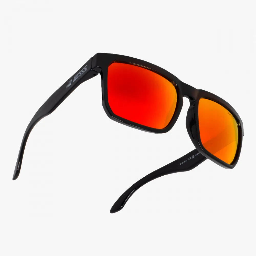 SCICON Gallio Eyewear - Black Gloss/Multimirror Red-Eyewear-8023848113055