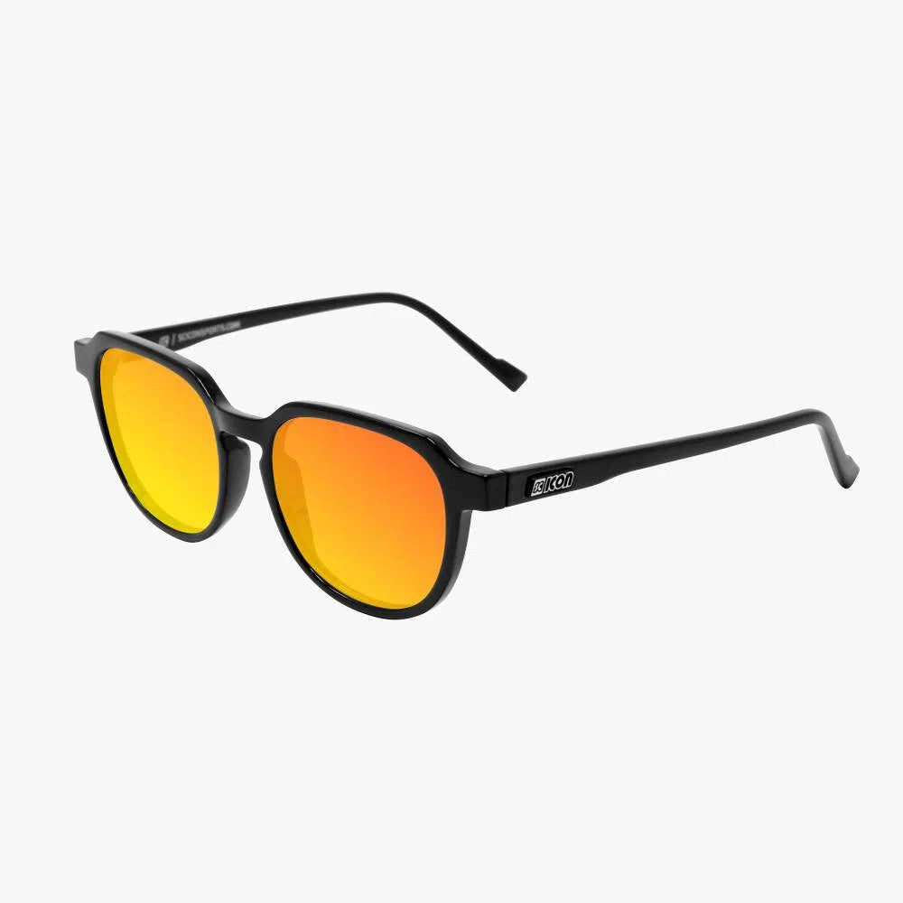 SCICON VERTEX BLACK GLOSS Sunglasses - RED MULTIMIRROR LENSES