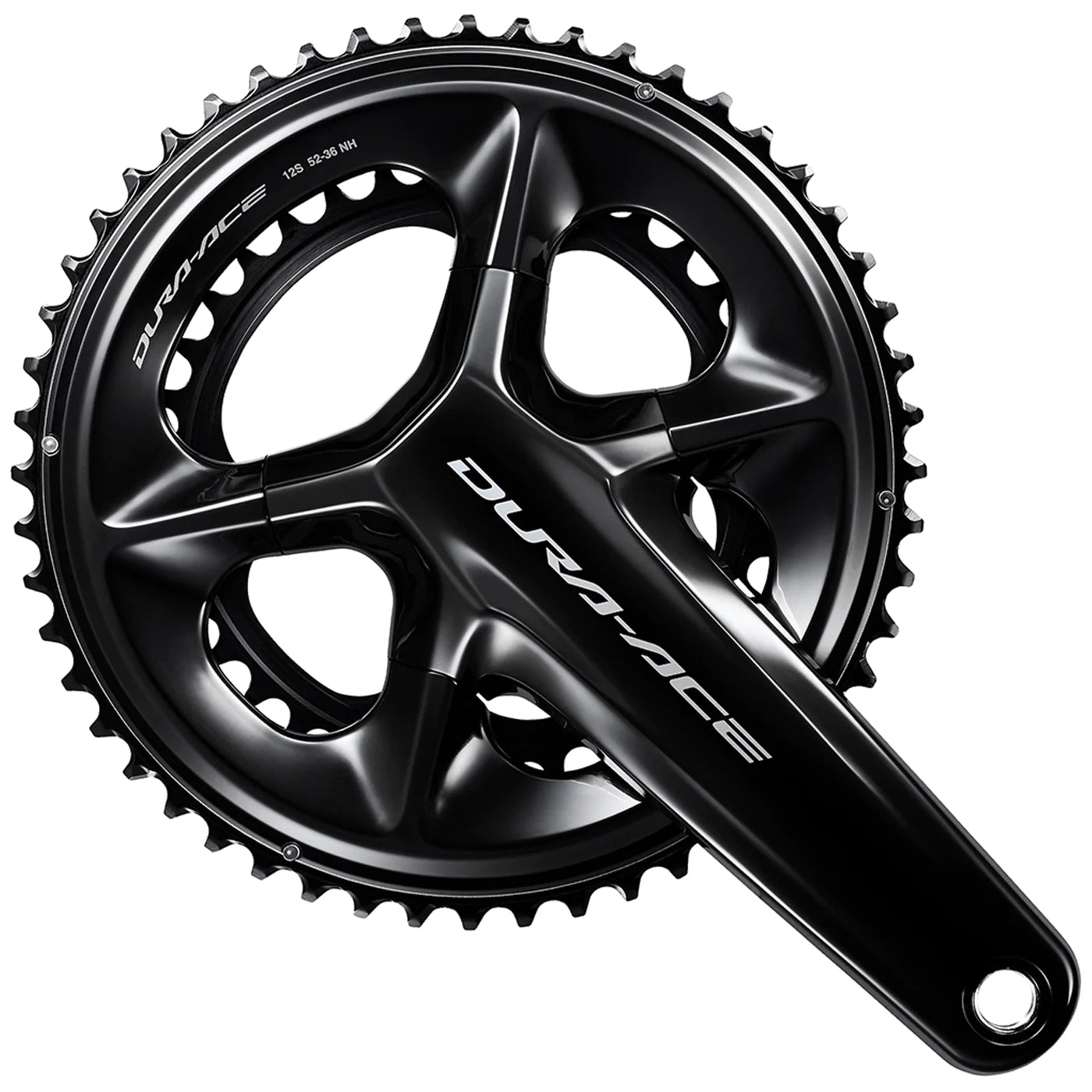 SHIMANO DURA ACE Crankset FCR9200 12 Speed 52x36 - Black Glossy-Cranksets-4550170893705