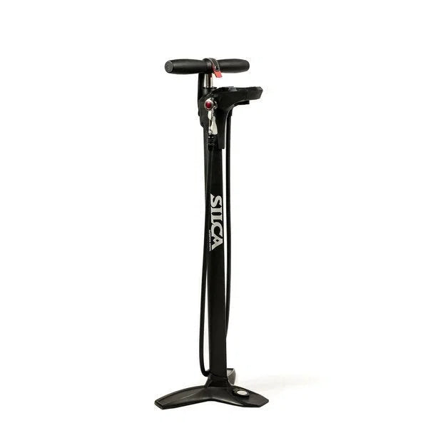 SILCA Superpista Digital Floor Pump - Black Red-Floor Pumps-77746054