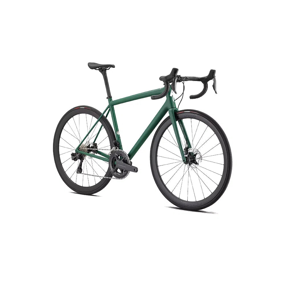 SPECIALIZED AETHOS Expert 2022 Ultegra Di2 Disc Complete Road Bike - Pine Green / White-Complete Road Bikes-