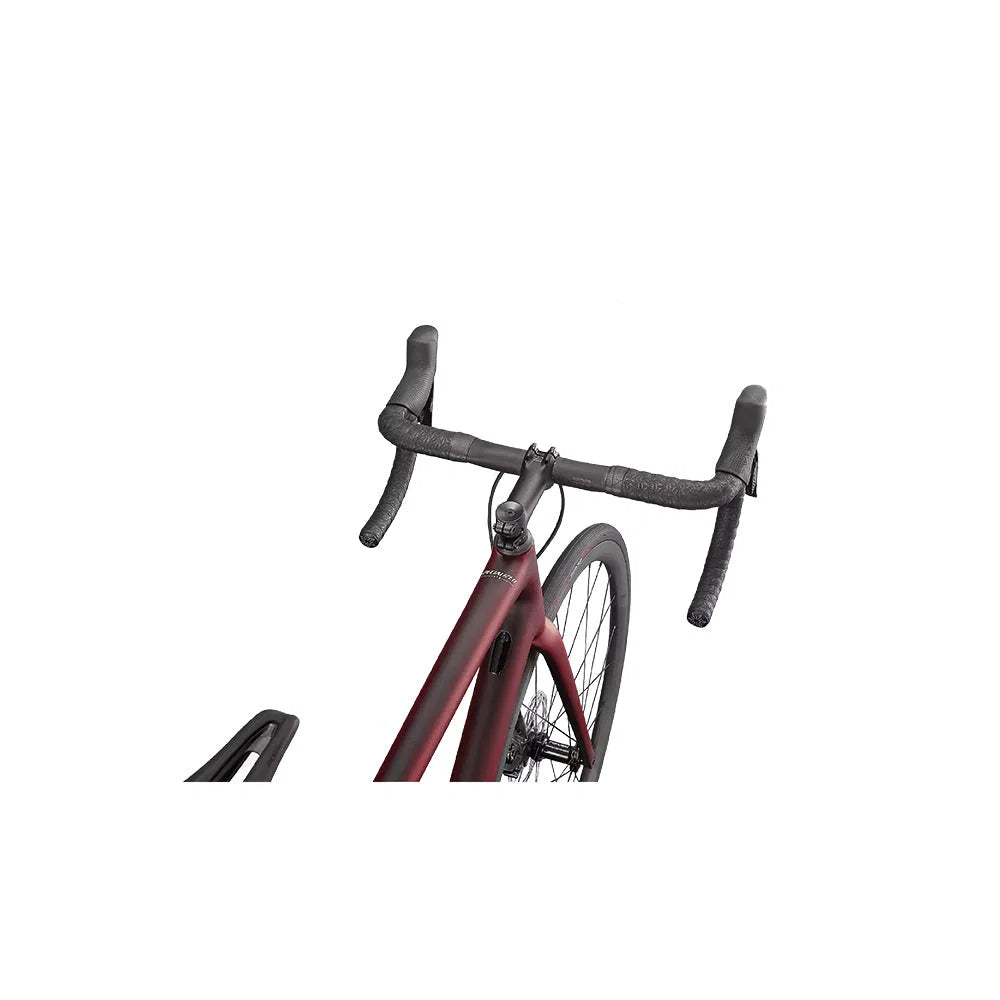 SPECIALIZED AETHOS PRO 2022 Sram Force AXS Disc Complete Road Bike - Maroon / Black Tint Edge Fade-Complete Road Bikes-