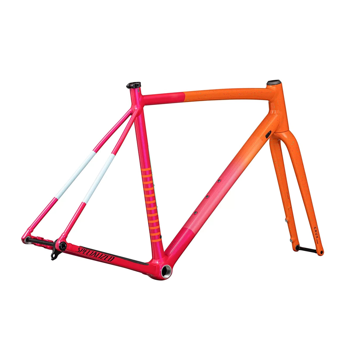 SPECIALIZED CRUX DSW 2025 Gravel Frameset - Gloss Amber Glow / Vivid Pink / Metallic Midnight Shadow / Speckle