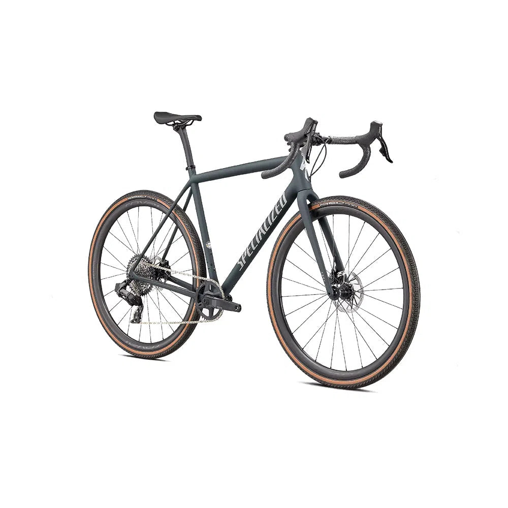 SPECIALIZED CRUX Expert Complete Bike Gravel - Satin Forest/Light Silver-Complete Gravel Bikes-888818771332