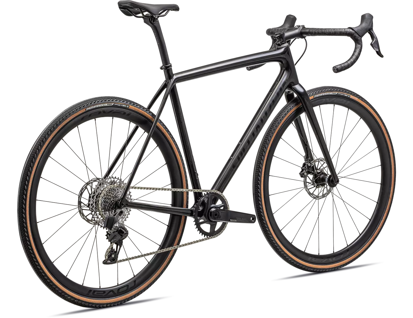 SPECIALIZED CRUX Expert Sram Rival AXS Complete Bike Gravel - GLOSS CARBON/TARMAC BLACK-Complete Gravel Bikes-