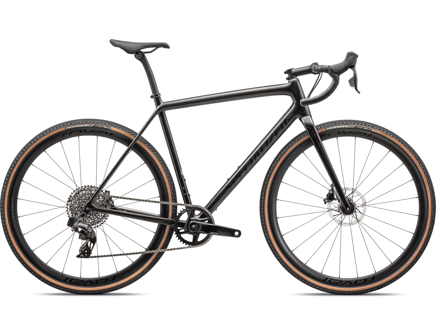 SPECIALIZED CRUX Expert Sram Rival AXS Complete Bike Gravel - GLOSS CARBON/TARMAC BLACK-Complete Gravel Bikes-