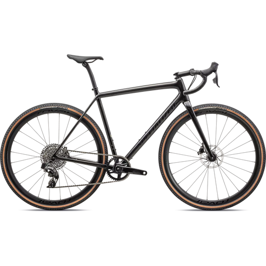 SPECIALIZED CRUX Expert Sram Rival AXS Complete Bike Gravel - GLOSS CARBON/TARMAC BLACK-Complete Gravel Bikes-