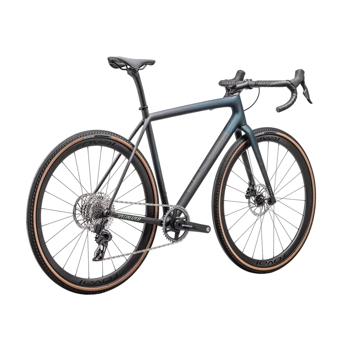 SPECIALIZED Crux Pro 2025 Gravel Bike Sram Force XPLR - Satin Carbon / Deep Lake Metallic / Smoke / White