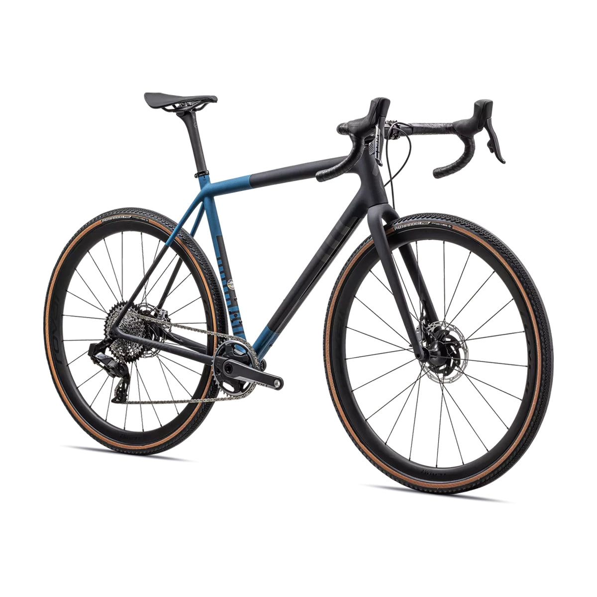 SPECIALIZED Crux SWorks Sram Red AXS Complete Gravel Bike - SATIN METALLIC DARK NAVY/MYSTIC BLUE/MIDNIGHT SHADOW METALLIC SPECKLE-Complete Gravel Bikes-