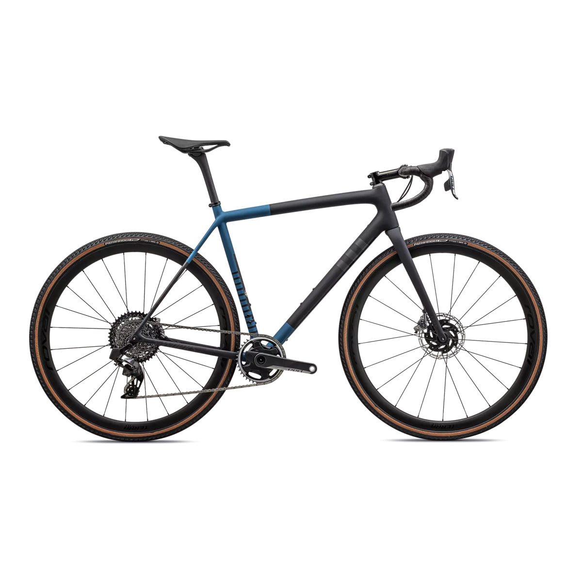 SPECIALIZED Crux SWorks Sram Red AXS Complete Gravel Bike - SATIN METALLIC DARK NAVY/MYSTIC BLUE/MIDNIGHT SHADOW METALLIC SPECKLE-Complete Gravel Bikes-888818858378