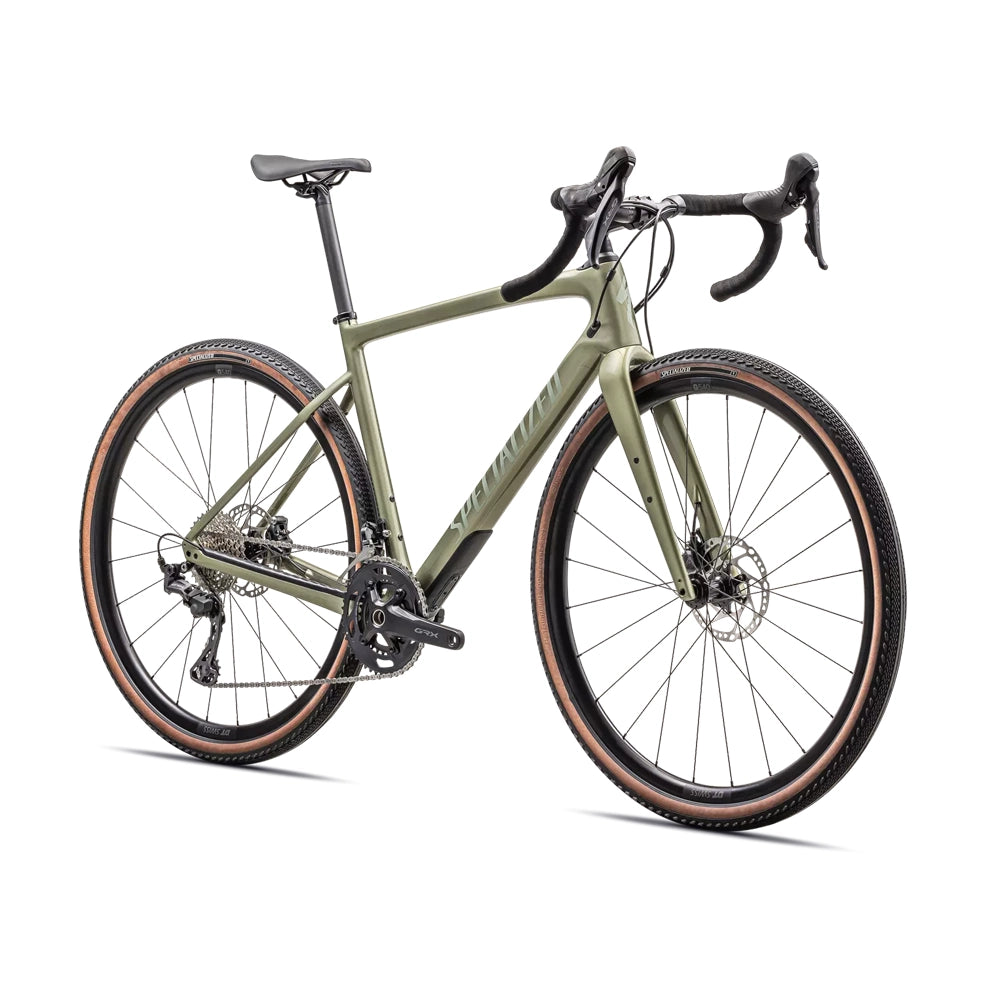 SPECIALIZED Diverge Sport Carbon Complete Gravel Bike - GLOSS METALLIC SPRUCE/SPRUCE-Complete Gravel Bikes-