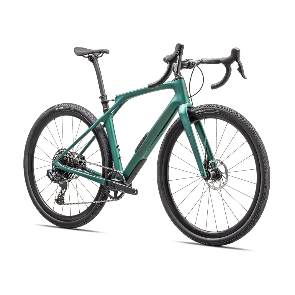 SPECIALIZED Diverge STR Expert Sram Complete Gravel Bike - SATIN METALLIC PINE/SMOKE-Complete Gravel Bikes-