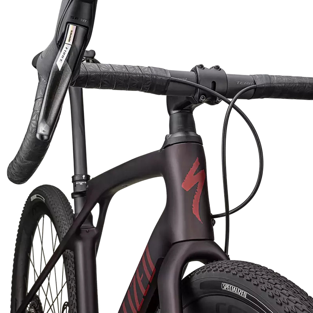 SPECIALIZED DIVERGE STR PRO Complete Bike Gravel Sram Force AXS Eagle X01 - RED TINT CARBON/RED SKY