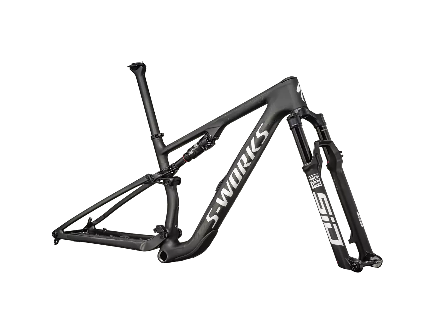 Specialized Epic 8 MTB Frameset - Satin Carbon/Metallic White Silver-MTB Framesets-