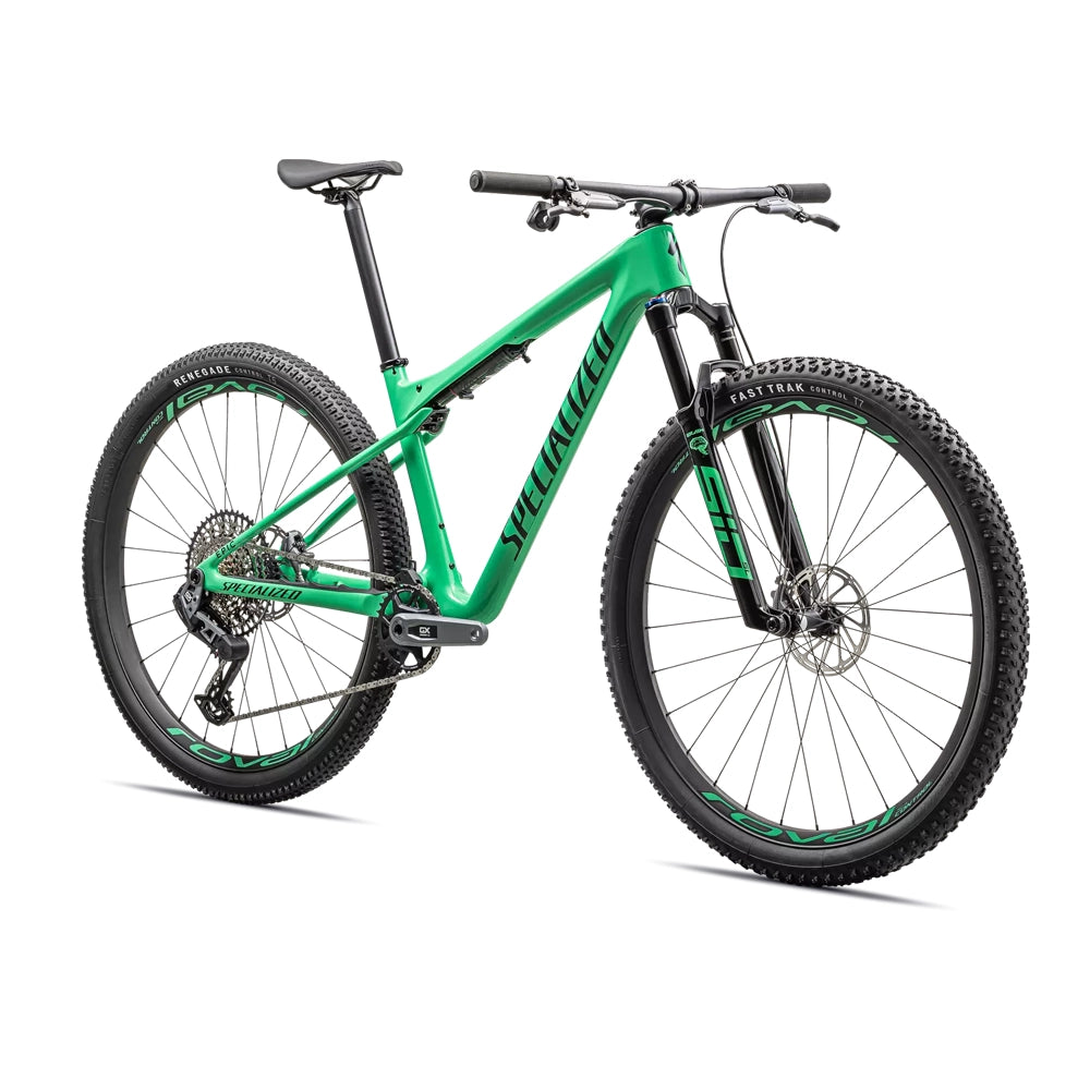 SPECIALIZED Epic WC Expert SRAM GX AXS Complete MTB - Gloss Electric Green / Forest Green Pearl-Complete MTB Bikes-