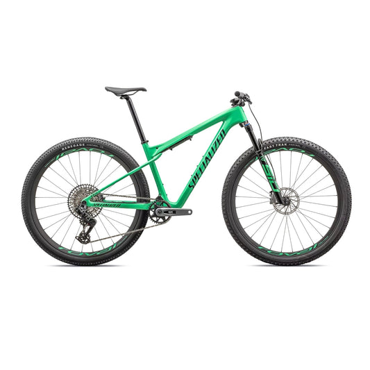 SPECIALIZED Epic WC Expert SRAM GX AXS Complete MTB - Gloss Electric Green / Forest Green Pearl-Complete MTB Bikes-