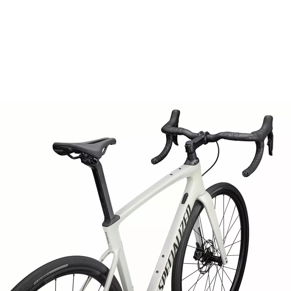 SPECIALIZED Roubaix SL8 COMP 2023 SHIMANO 105 Di2 Complete Road Bike - Mettalic Deep Lake/White Sage Metallic and Red Ghost Pearl Over Dune White/Metallic Obsidian-Complete Road Bikes-