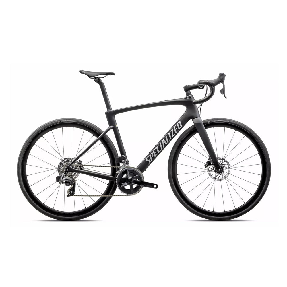 SPECIALIZED Roubaix SL8 EXPERT 2023 SRAM Rival AXS Complete Road Bike - Dove Grey/Chamaleon Lapis and Carbon/Liquis Silver-Complete Road Bikes-