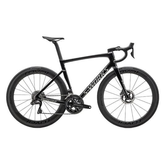 SPECIALIZED SW TARMAC SL7 Disc Complete Bike Road Shimano Dura Ace Di2 - Gloss Black Pearl Granite Over Carbone / Chrome-Complete Road Bikes-