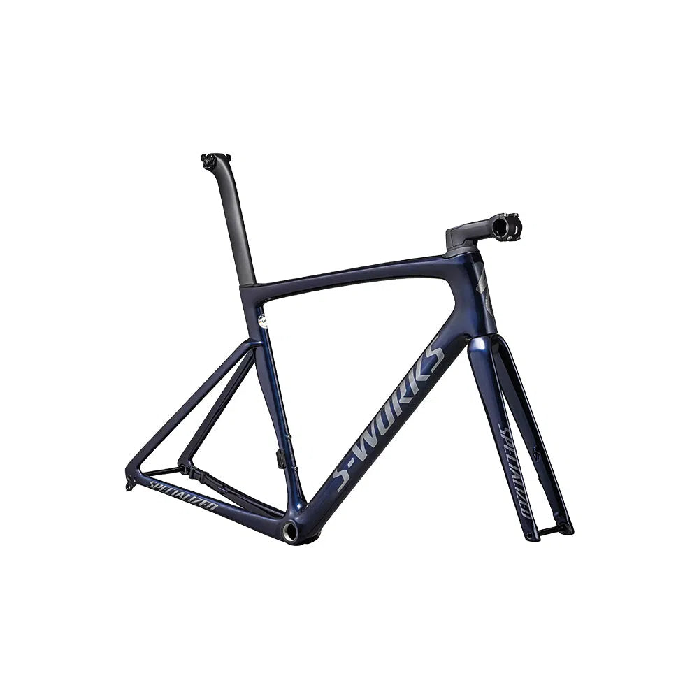 SPECIALIZED SW TARMAC SL7 Disc Frameset Road - Gloss Metallic Deep Marine/Satin Black Chrome-Complete Road Bikes-