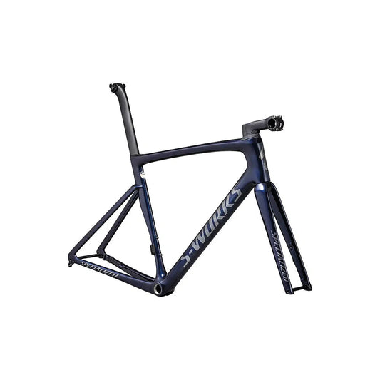 SPECIALIZED SW TARMAC SL7 Disc Frameset Road - Gloss Metallic Deep Marine/Satin Black Chrome-Complete Road Bikes-