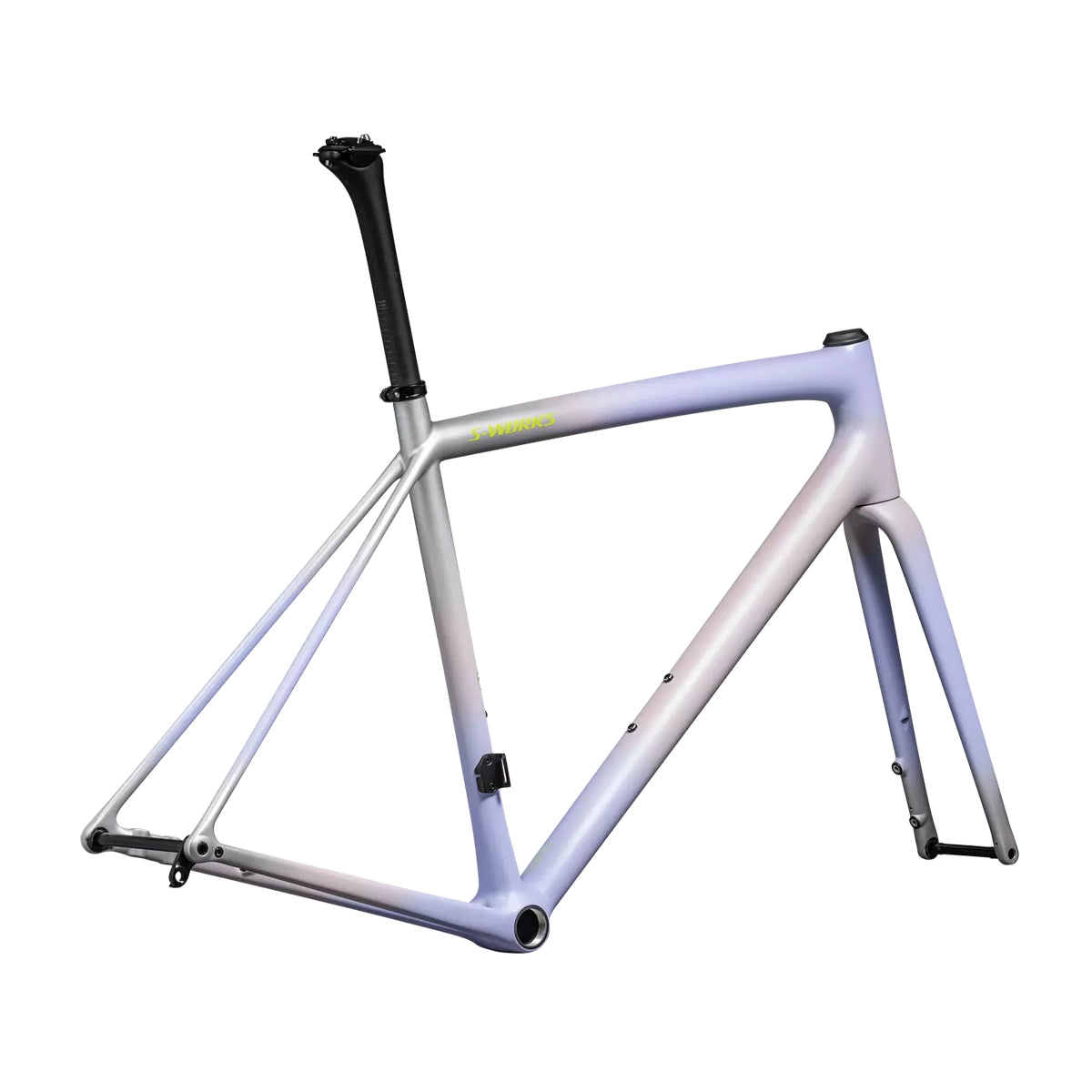 SPECIALIZED SWORKS AETHOS Road Frameset 2025 - SATIN CLAY - POWDER INDIGO - SILVER DUST - RADIAL FADE + LAPIS EDGE FADE / HYPER + 100% LAPIS