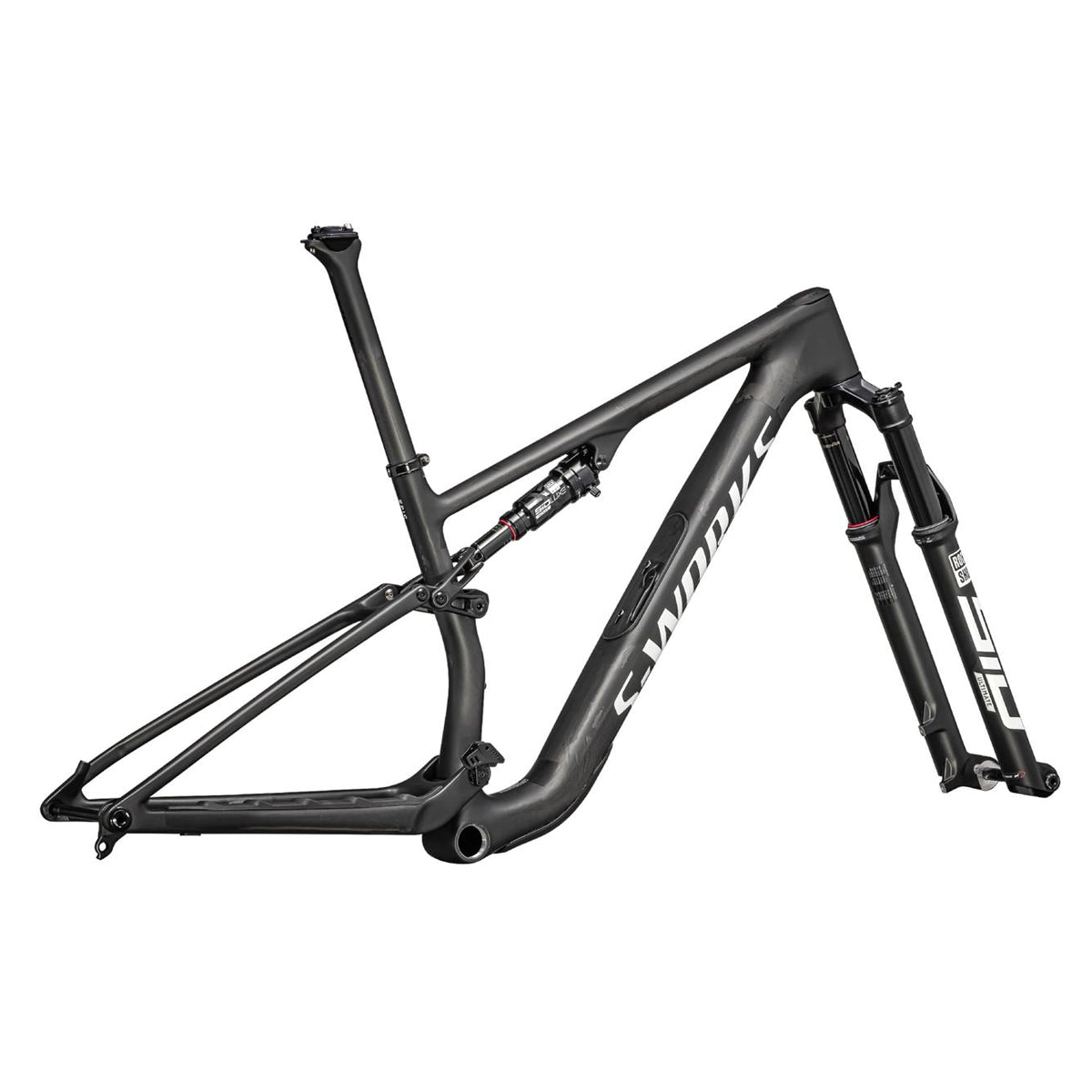 SPECIALIZED Sworks Epic 8 MTB Frameset - Satin Carbon/Metallic White Silver-MTB Framesets-